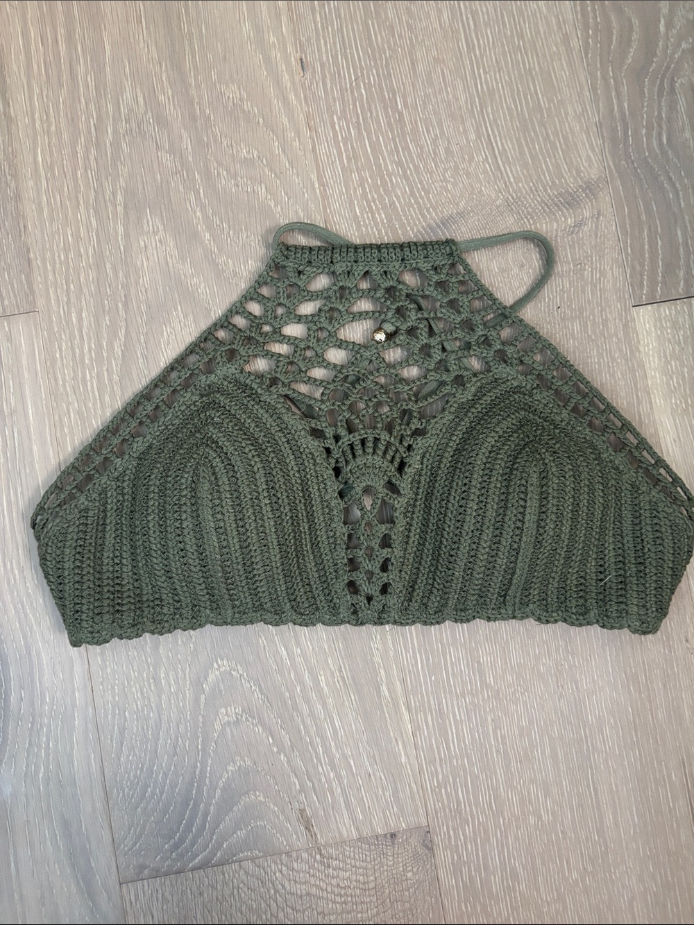 Y2K Abercrombie and Fitch crochet Bikini Top XS